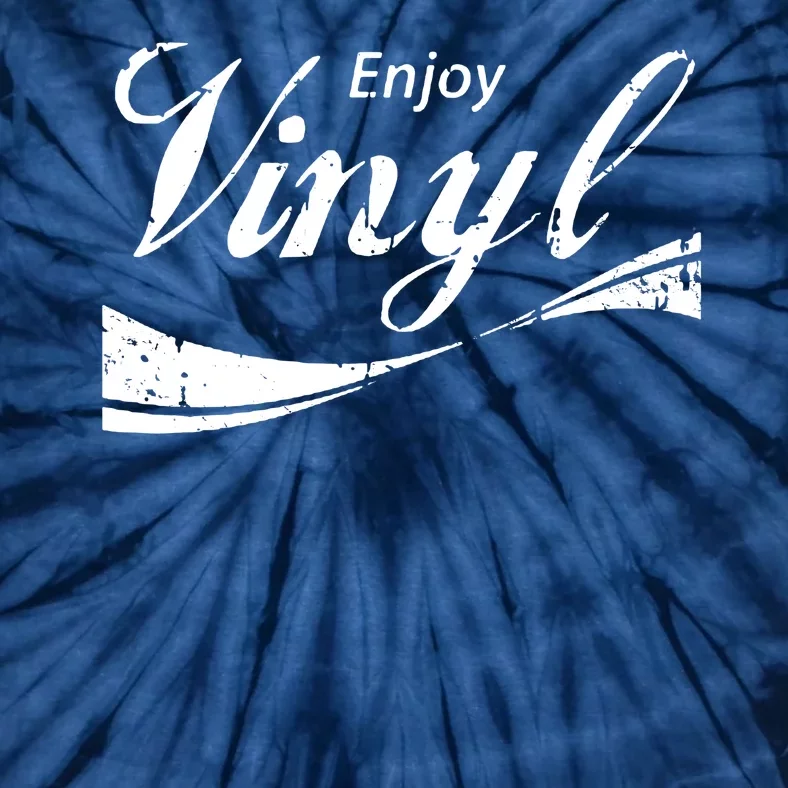 Enjoy Vinyl Record Retro Vintage Tie-Dye T-Shirt