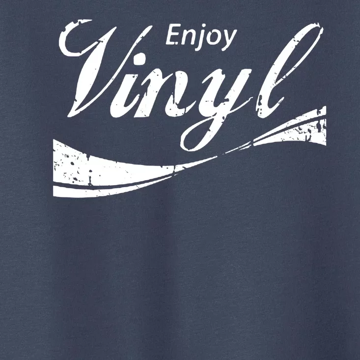 Enjoy Vinyl Record Retro Vintage Toddler T-Shirt