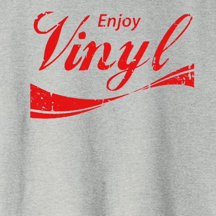 Enjoy Vinyl Record Retro Vintage Women's Crop Top Tee