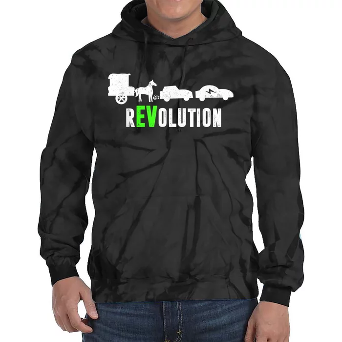 Electric Vehicle REVolution EV Driver Tie Dye Hoodie