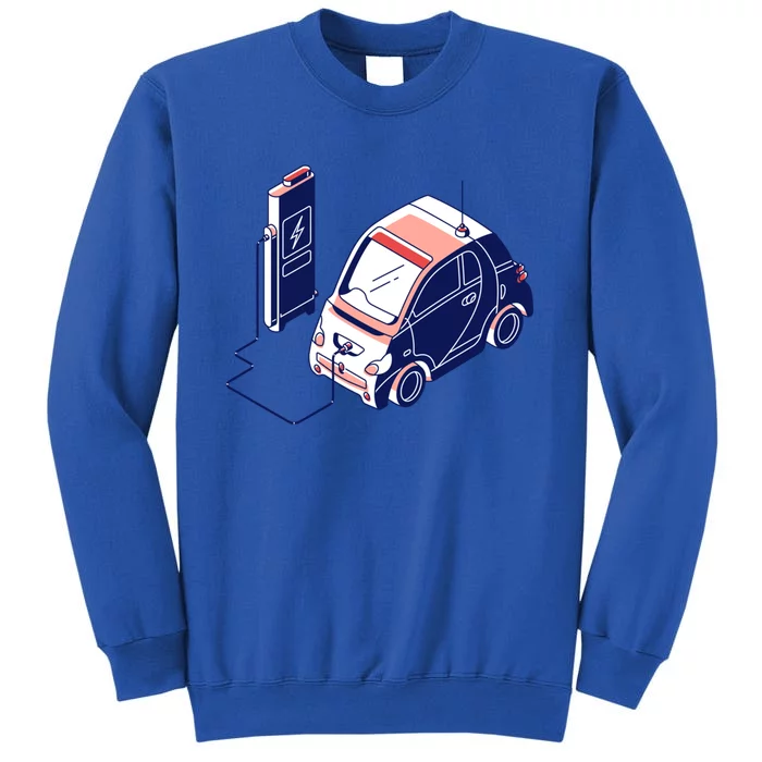 Electric Vehicle Renewable Energy Ev Fossil Fuel Vegan Gift Sweatshirt