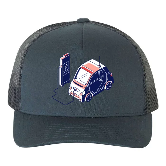 Electric Vehicle Renewable Energy Ev Fossil Fuel Vegan Gift Yupoong Adult 5-Panel Trucker Hat