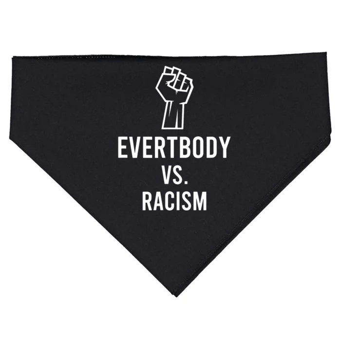 Everybody Vs. Racism Civil Rights BLM VNeck USA-Made Doggie Bandana