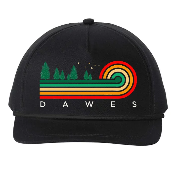 Evergreen Vintage Stripes Dawes Oklahoma Snapback Five-Panel Rope Hat