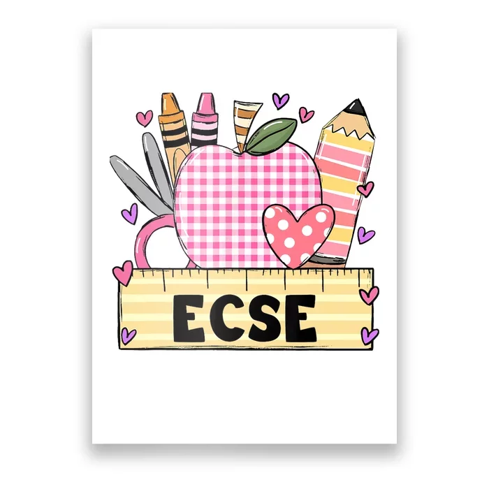 ECSE Valentine S Day Teacher Frame Poster