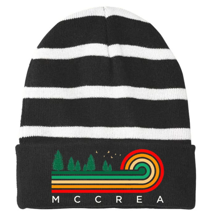 Evergreen Vintage Stripes Mccrea Louisiana Striped Beanie with Solid Band