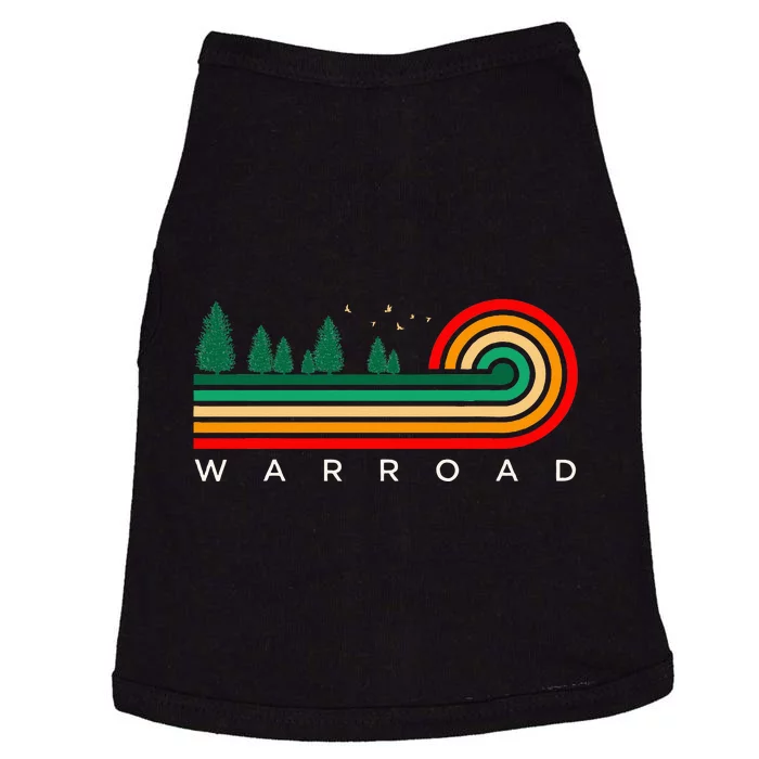 Evergreen Vintage Stripes Warroad Minnesota Doggie Tank