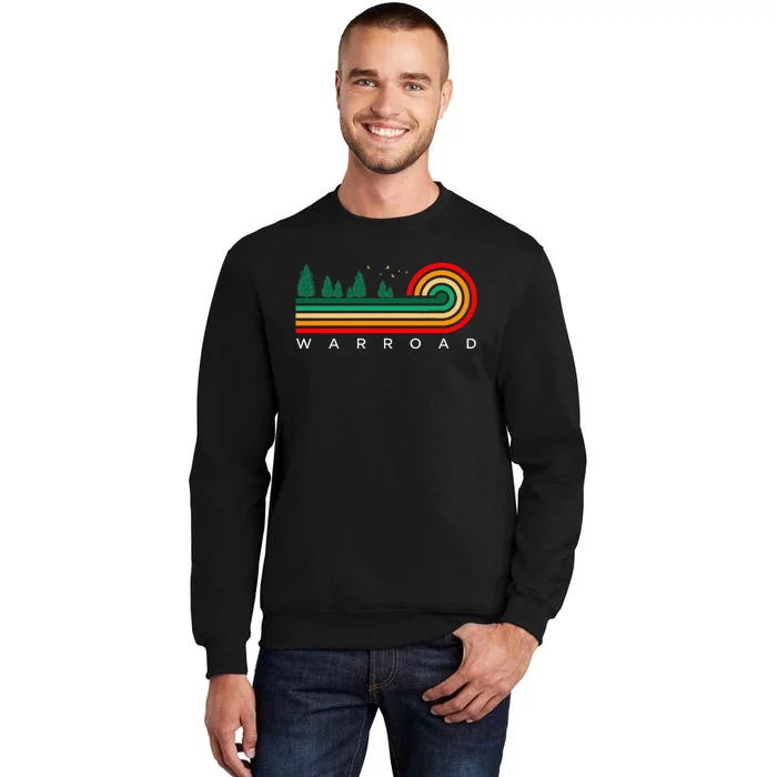 Evergreen Vintage Stripes Warroad Minnesota Sweatshirt