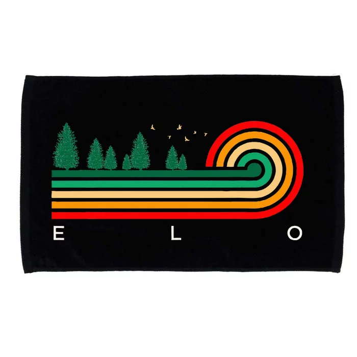 Evergreen Vintage Stripes Elo Wisconsin Microfiber Hand Towel