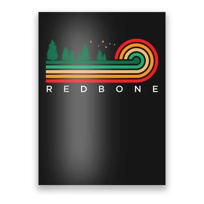 Evergreen Vintage Stripes Redbone Mississippi Poster