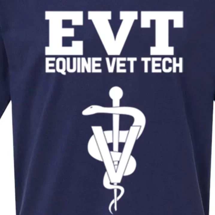 Equine Vet Tech Veterinary Medicine Evt Veterinarian Funny Gift Sueded Cloud Jersey T-Shirt