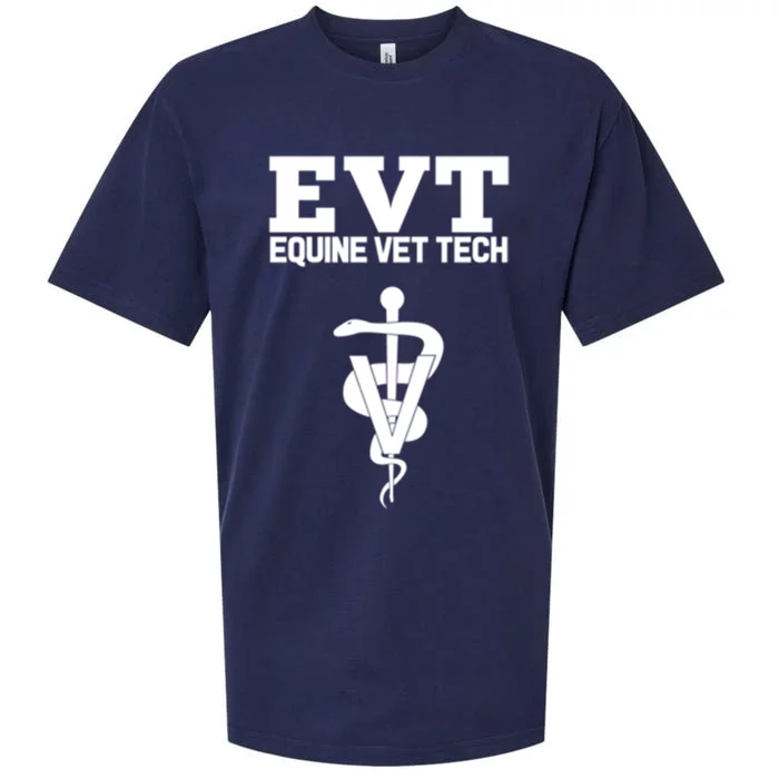 Equine Vet Tech Veterinary Medicine Evt Veterinarian Funny Gift Sueded Cloud Jersey T-Shirt