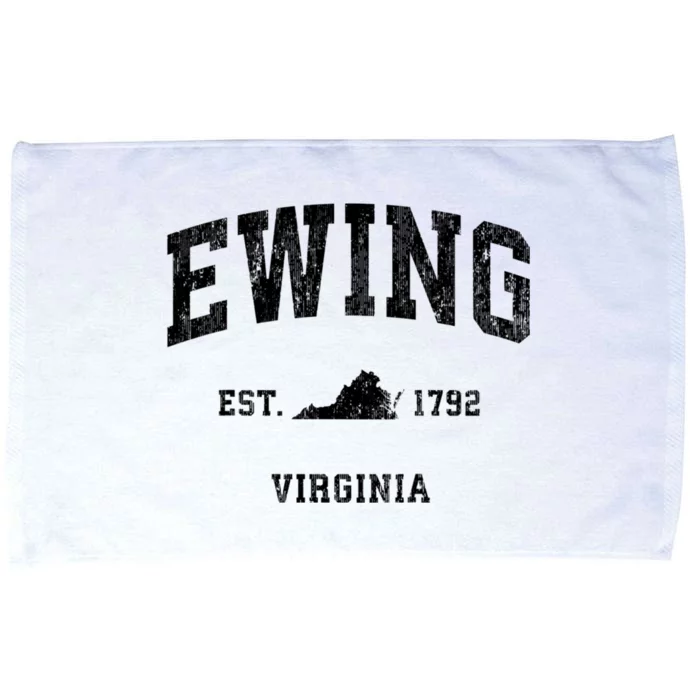 Ewing Virginia Va Vintage Athletic Sports Microfiber Hand Towel