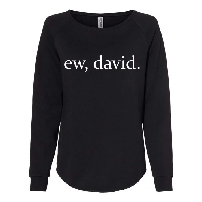 Ew, David Womens California Wash Sweatshirt