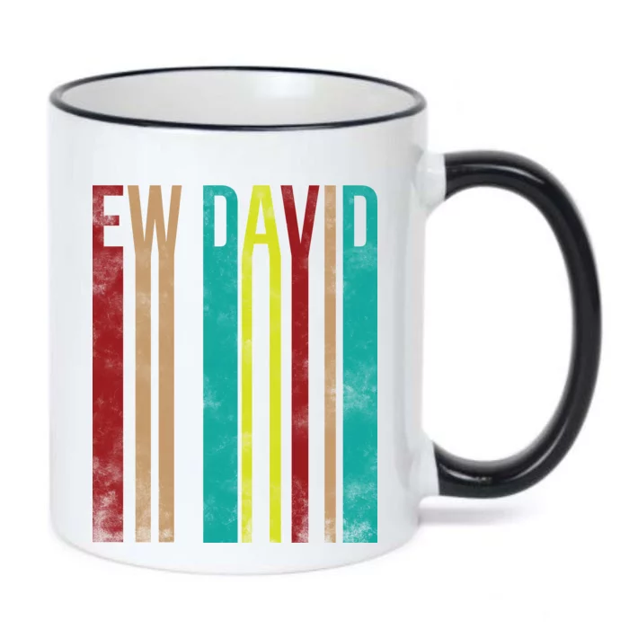 Ew David Retro Logo Black Color Changing Mug