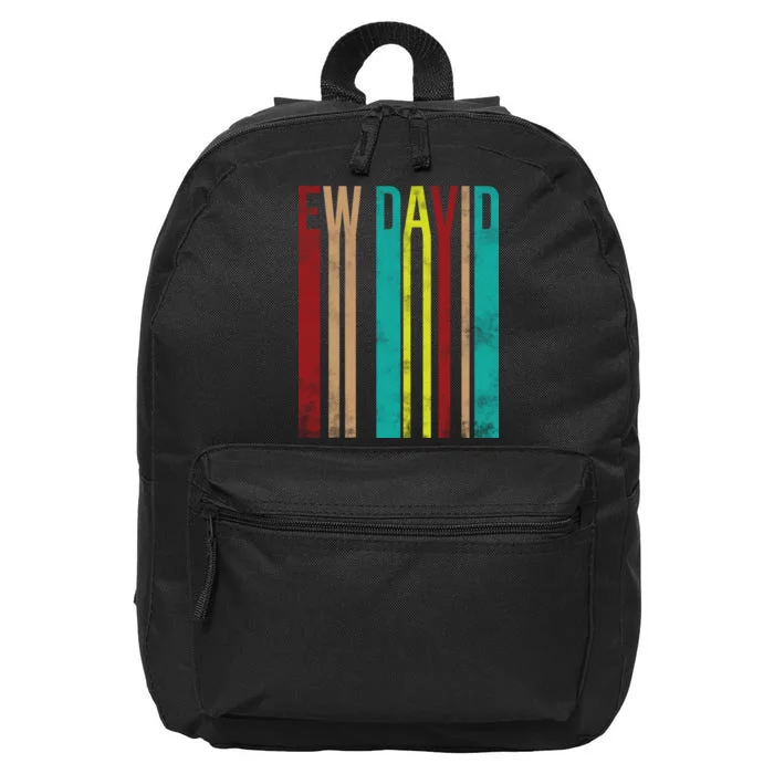 Ew David Retro Logo 16 in Basic Backpack