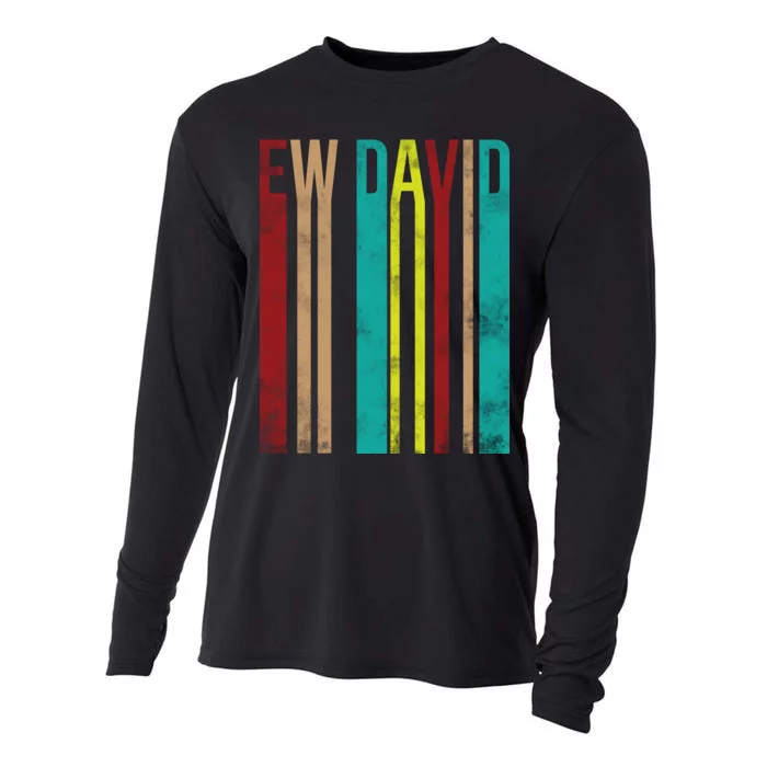 Ew David Retro Logo Cooling Performance Long Sleeve Crew