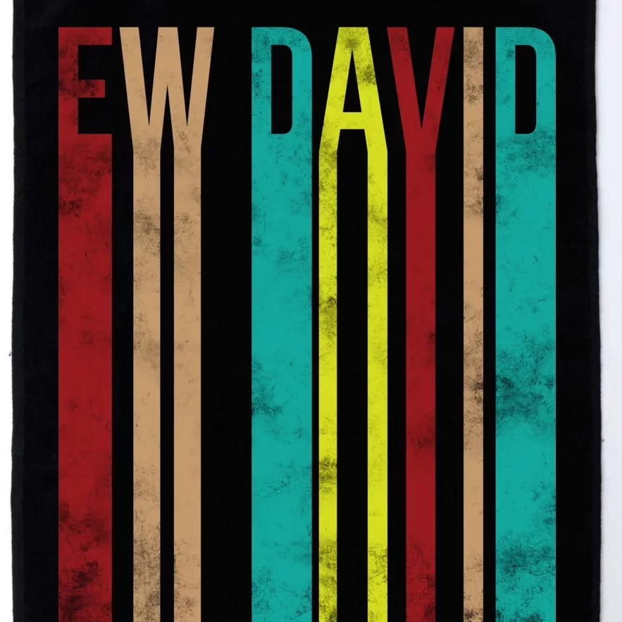 Ew David Retro Logo Platinum Collection Golf Towel