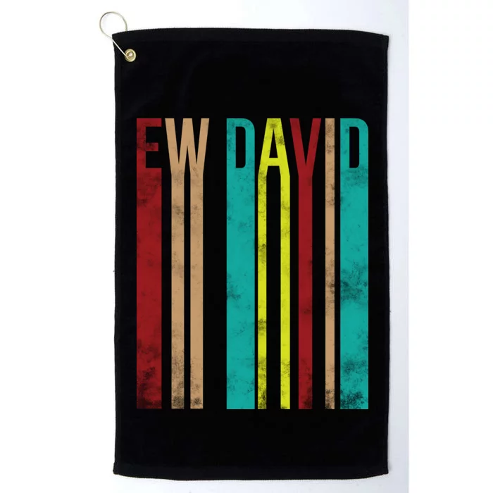 Ew David Retro Logo Platinum Collection Golf Towel