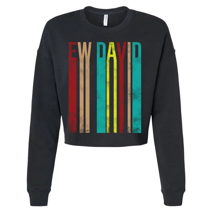 Ew David Retro Logo Cropped Pullover Crew