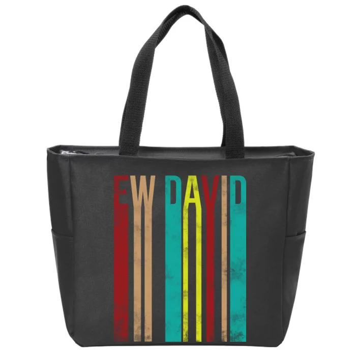 Ew David Retro Logo Zip Tote Bag