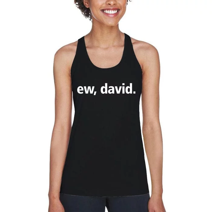 Ew David Simple Logo Women's Racerback Tank