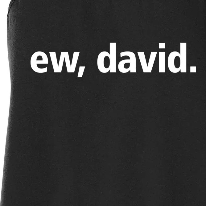 Ew David Simple Logo Women's Racerback Tank