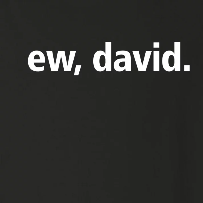 Ew David Simple Logo Toddler Long Sleeve Shirt