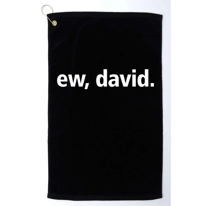 Ew David Simple Logo Platinum Collection Golf Towel