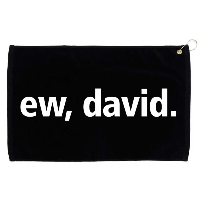 Ew David Simple Logo Grommeted Golf Towel