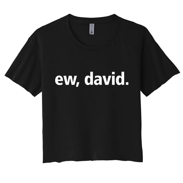 Ew David Simple Logo Women's Crop Top Tee