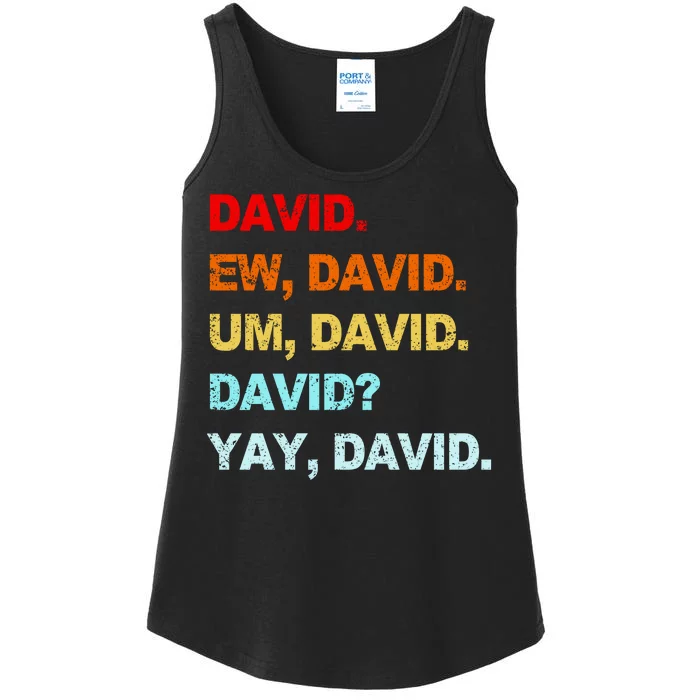 Ew David Yay David Ladies Essential Tank