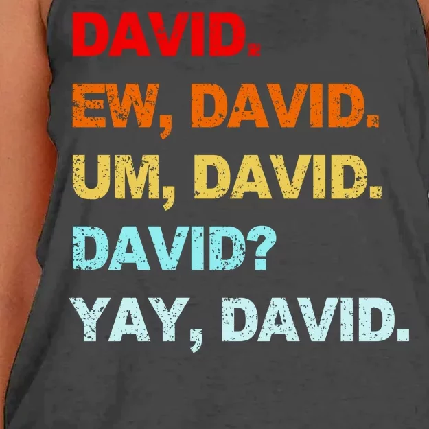 Ew David Yay David Women's Knotted Racerback Tank