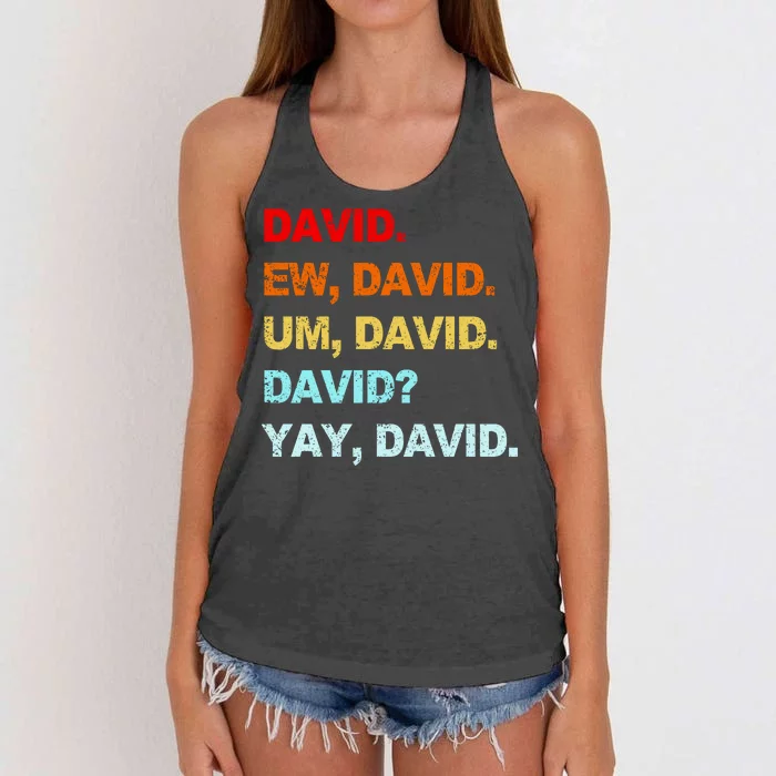 Ew David Yay David Women's Knotted Racerback Tank