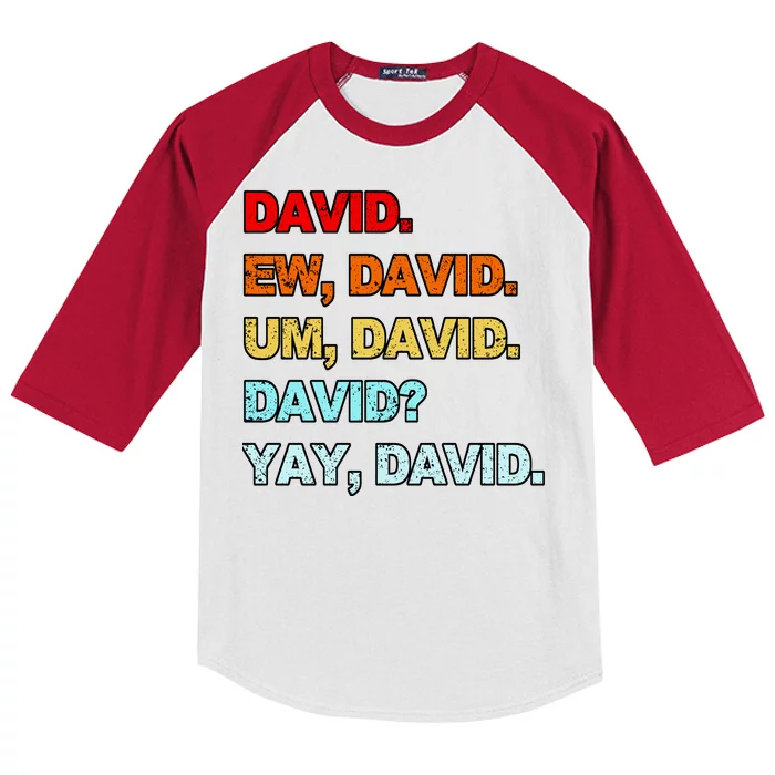 Ew David Yay David Kids Colorblock Raglan Jersey