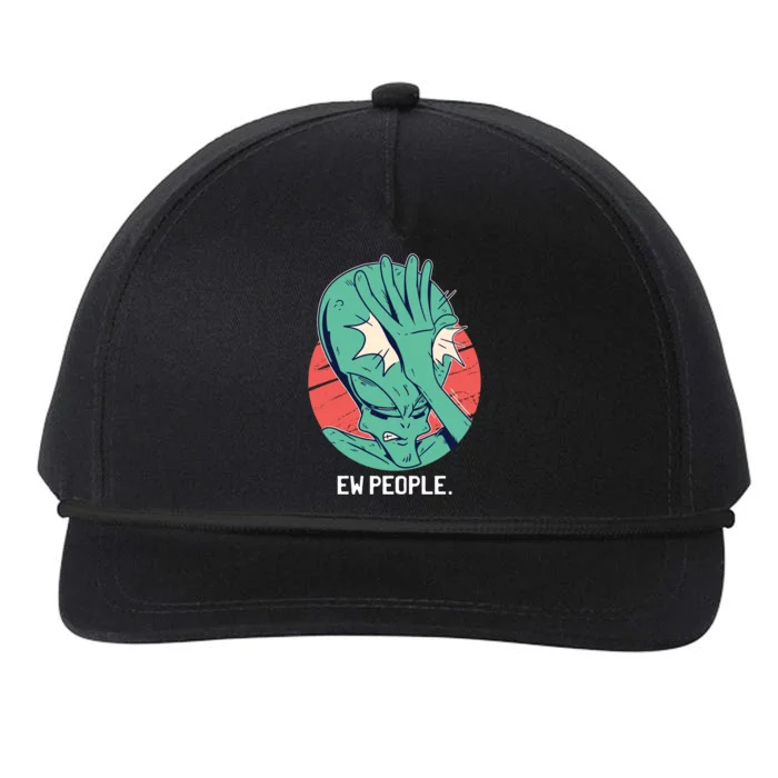 Ew People Alien Facepalm Snapback Five-Panel Rope Hat