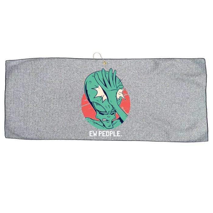 Ew People Alien Facepalm Large Microfiber Waffle Golf Towel