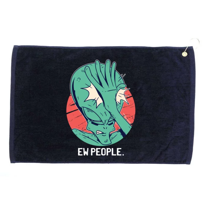 Ew People Alien Facepalm Grommeted Golf Towel