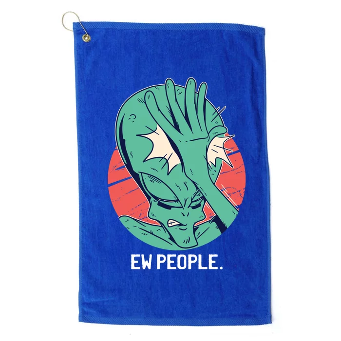 Ew People Alien Facepalm Platinum Collection Golf Towel