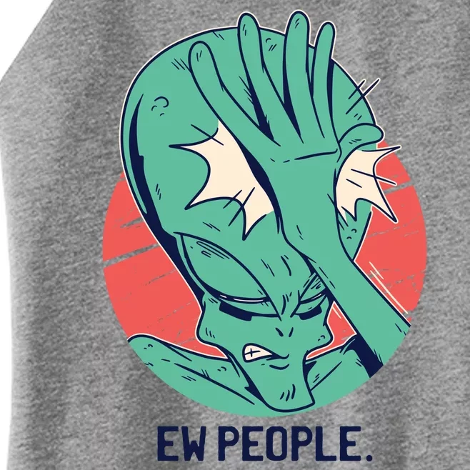 Ew People Alien Facepalm Women’s Perfect Tri Rocker Tank