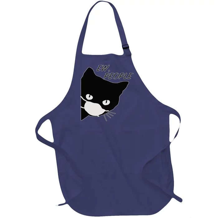 Ew People Quarantine Cat Full-Length Apron With Pocket