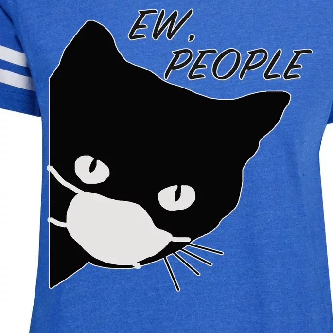 Ew People Quarantine Cat Enza Ladies Jersey Football T-Shirt