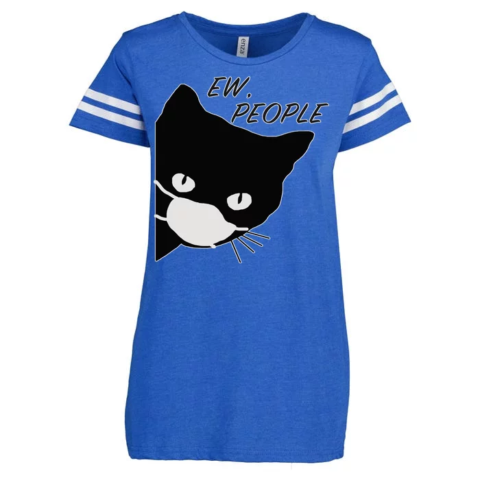 Ew People Quarantine Cat Enza Ladies Jersey Football T-Shirt