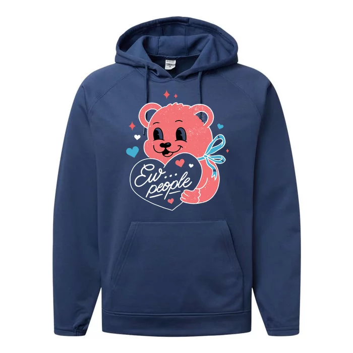 Ew People Teddy Bear Performance Fleece Hoodie