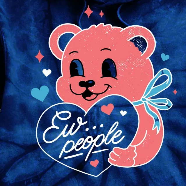 Ew People Teddy Bear Tie Dye Hoodie