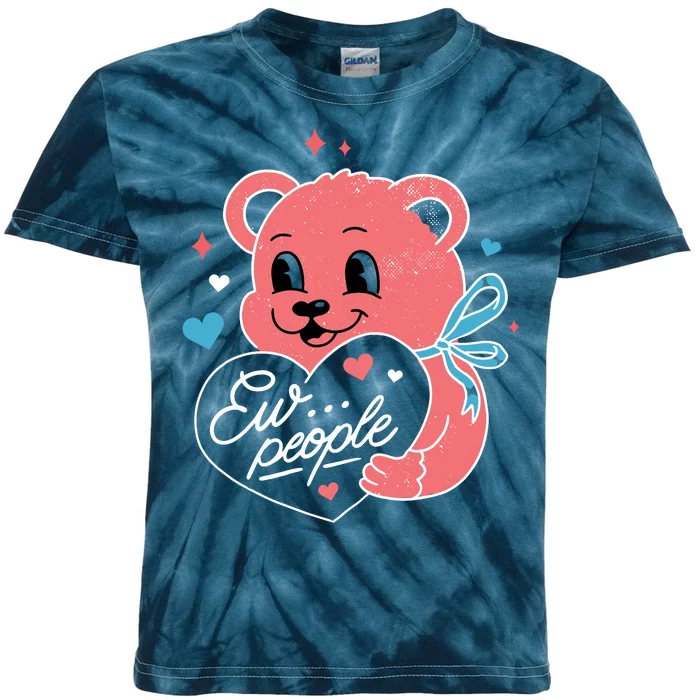 Ew People Teddy Bear Kids Tie-Dye T-Shirt