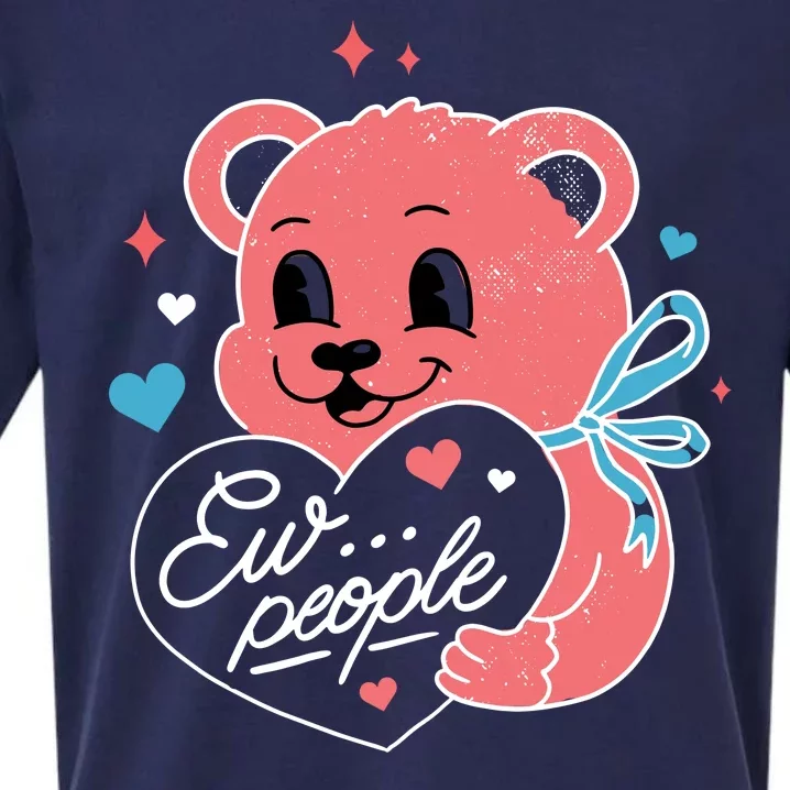 Ew People Teddy Bear Sueded Cloud Jersey T-Shirt