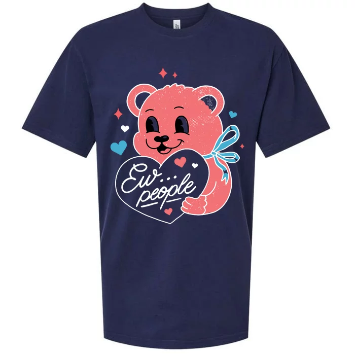 Ew People Teddy Bear Sueded Cloud Jersey T-Shirt