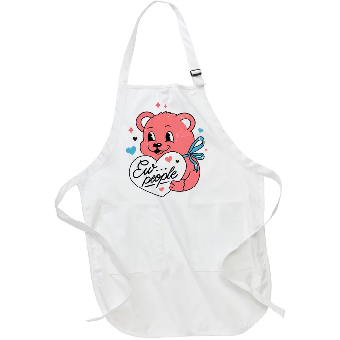 Ew People Teddy Bear Full-Length Apron With Pocket