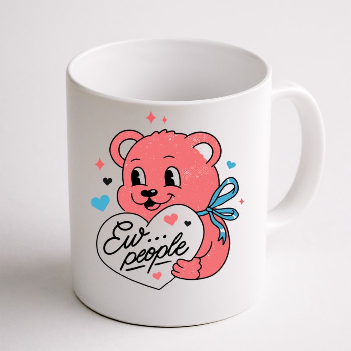 Ew People Teddy Bear Front & Back Coffee Mug